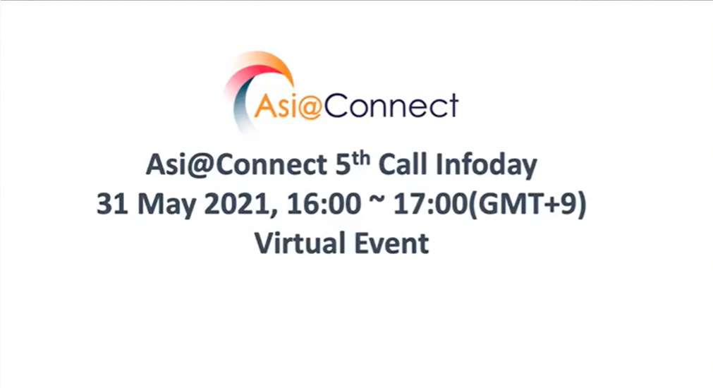 Asi@Connect CFP InfoDay 2021 썸네일
